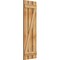 Ekena Millwork Spaced Board-n-Batten Shutters w/Z-Bar, Rough Sawn Western Red Cedar, 17 1/8W x 54H, PR RBS06Z17X054RWR - alternate 3